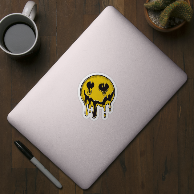 Droopy Smiley Face // Trippy Smile by SLAG_Creative